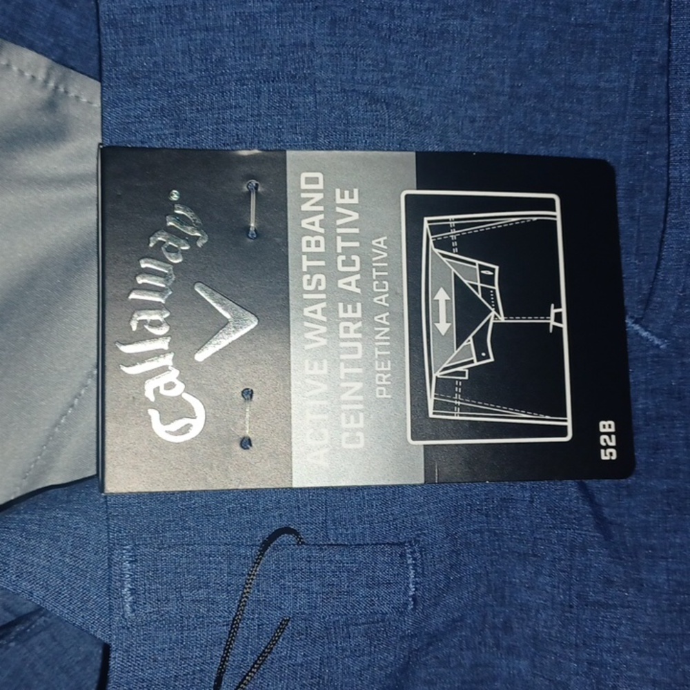 Callaway Opti-Dri Golf Shorts Big&Tall Size-52B Blue NWT - Picture 4 of 5